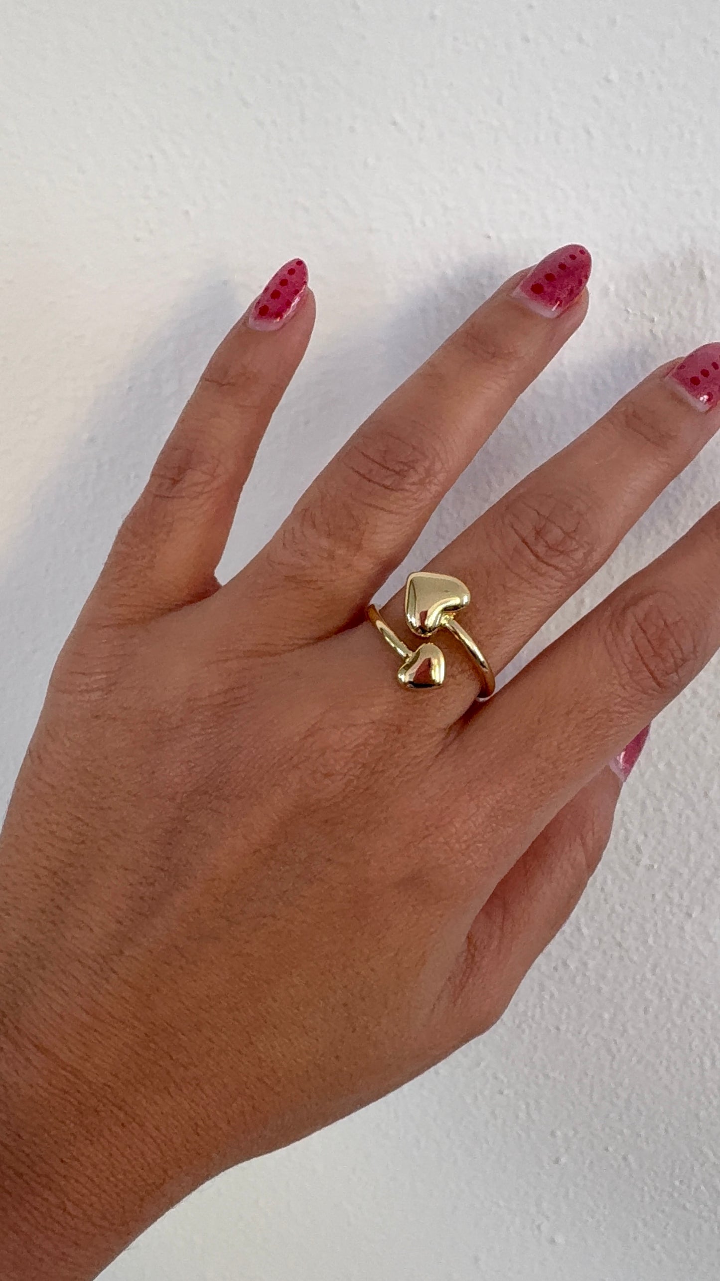 Two Heart rings (ajustable )