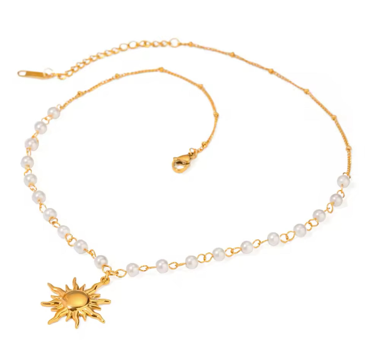 Pearl Sun Necklace