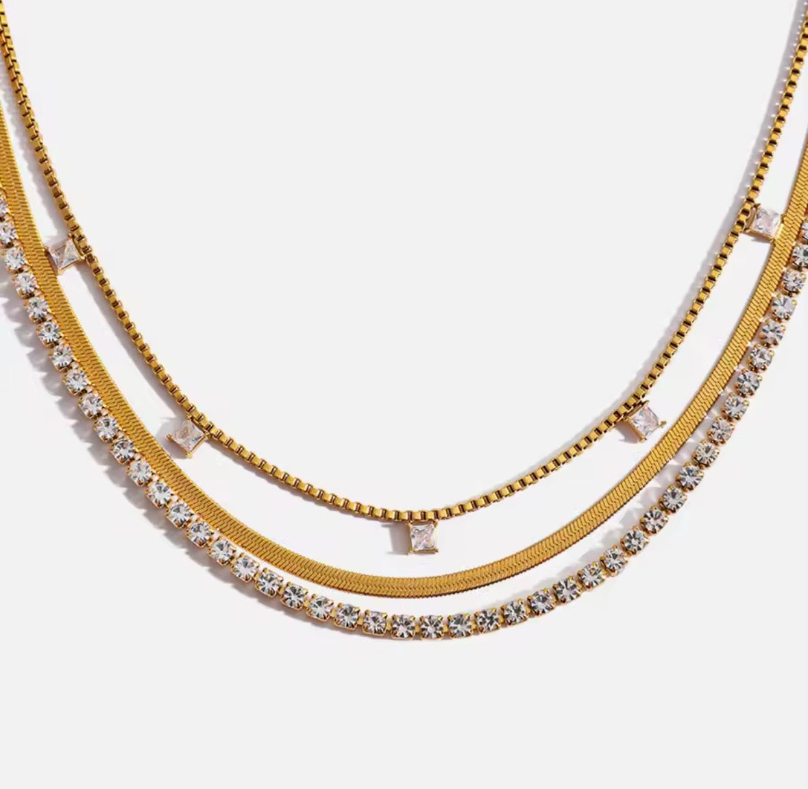 Rainstone necklaces