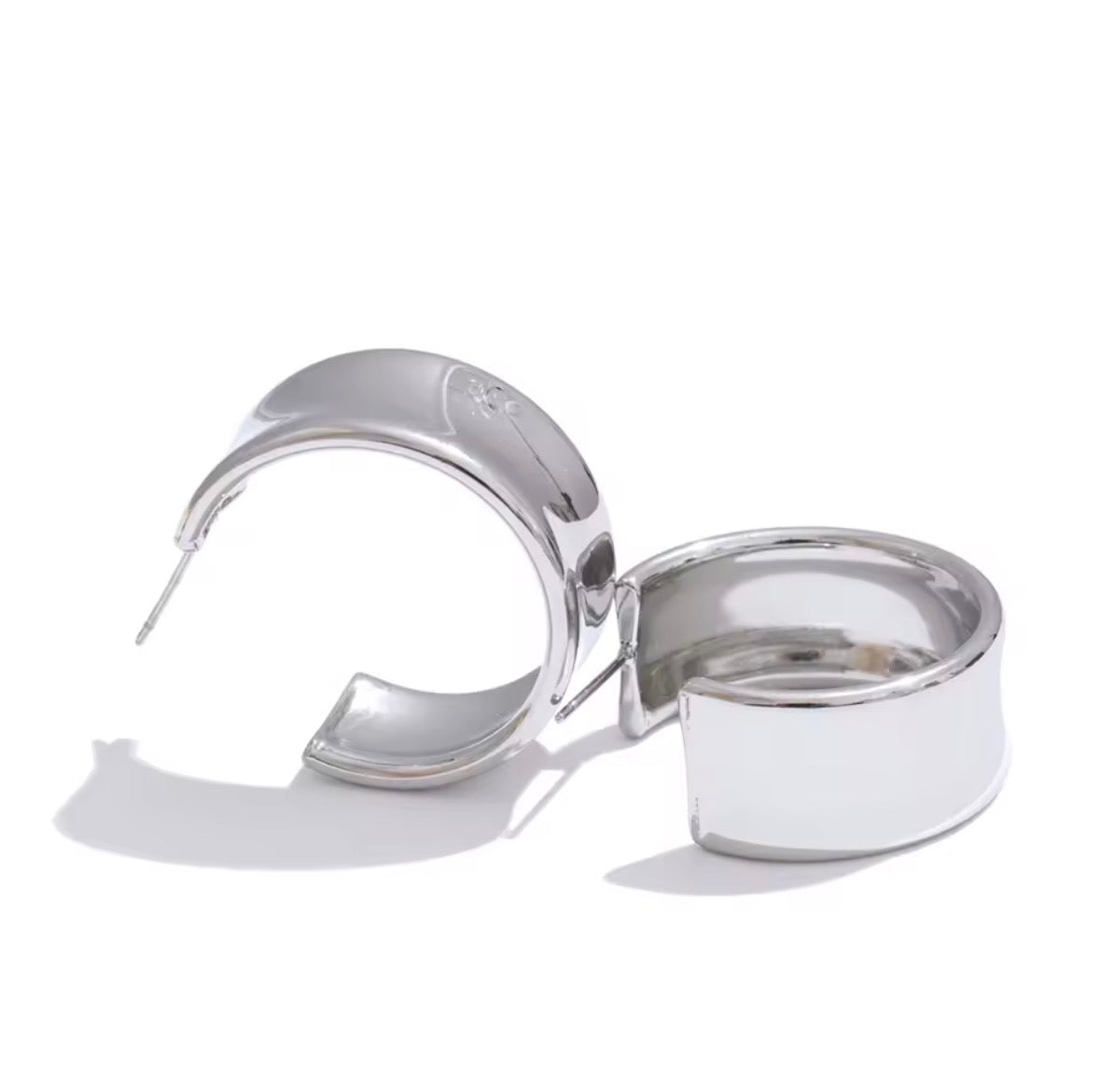 Silver Hoops