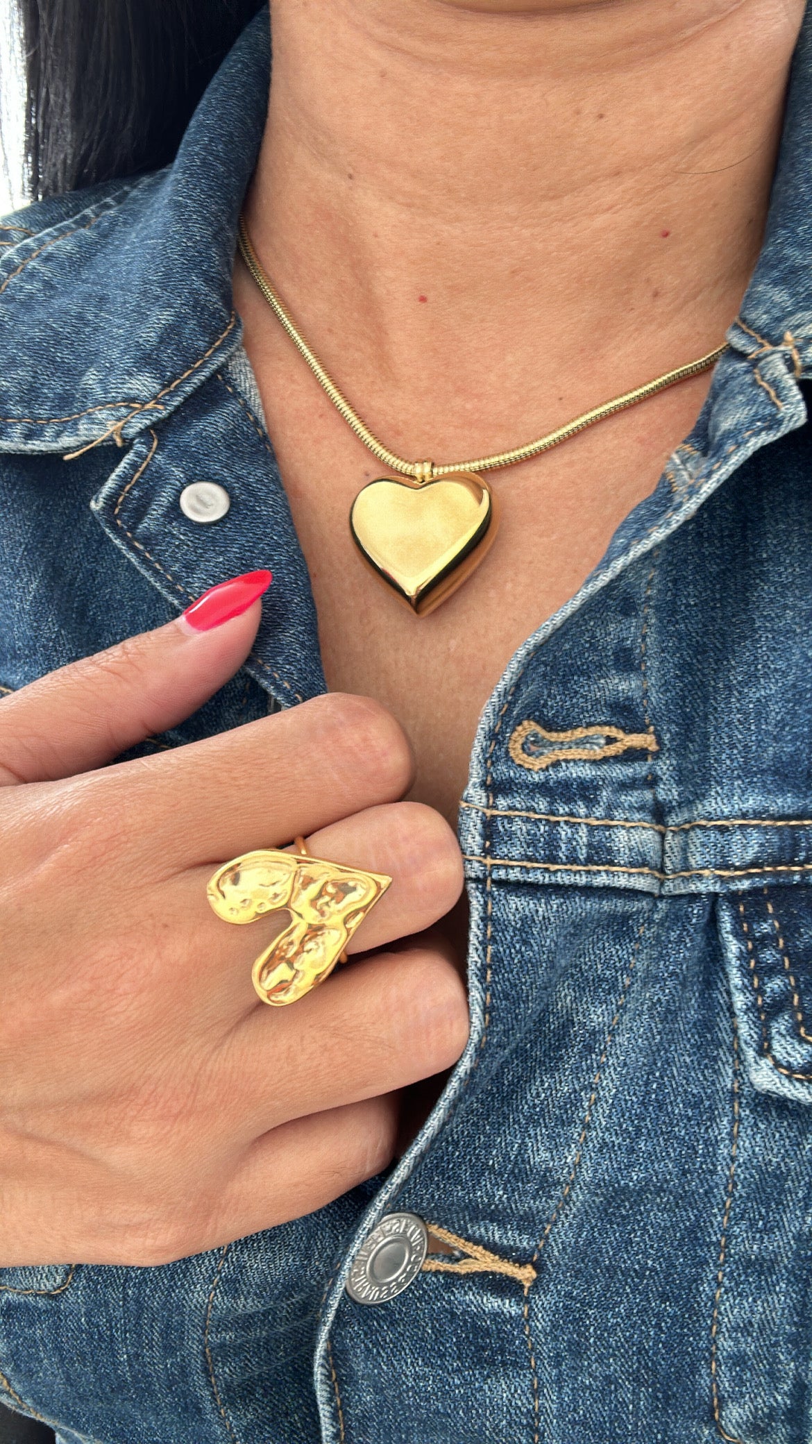 Chunky heart Necklace