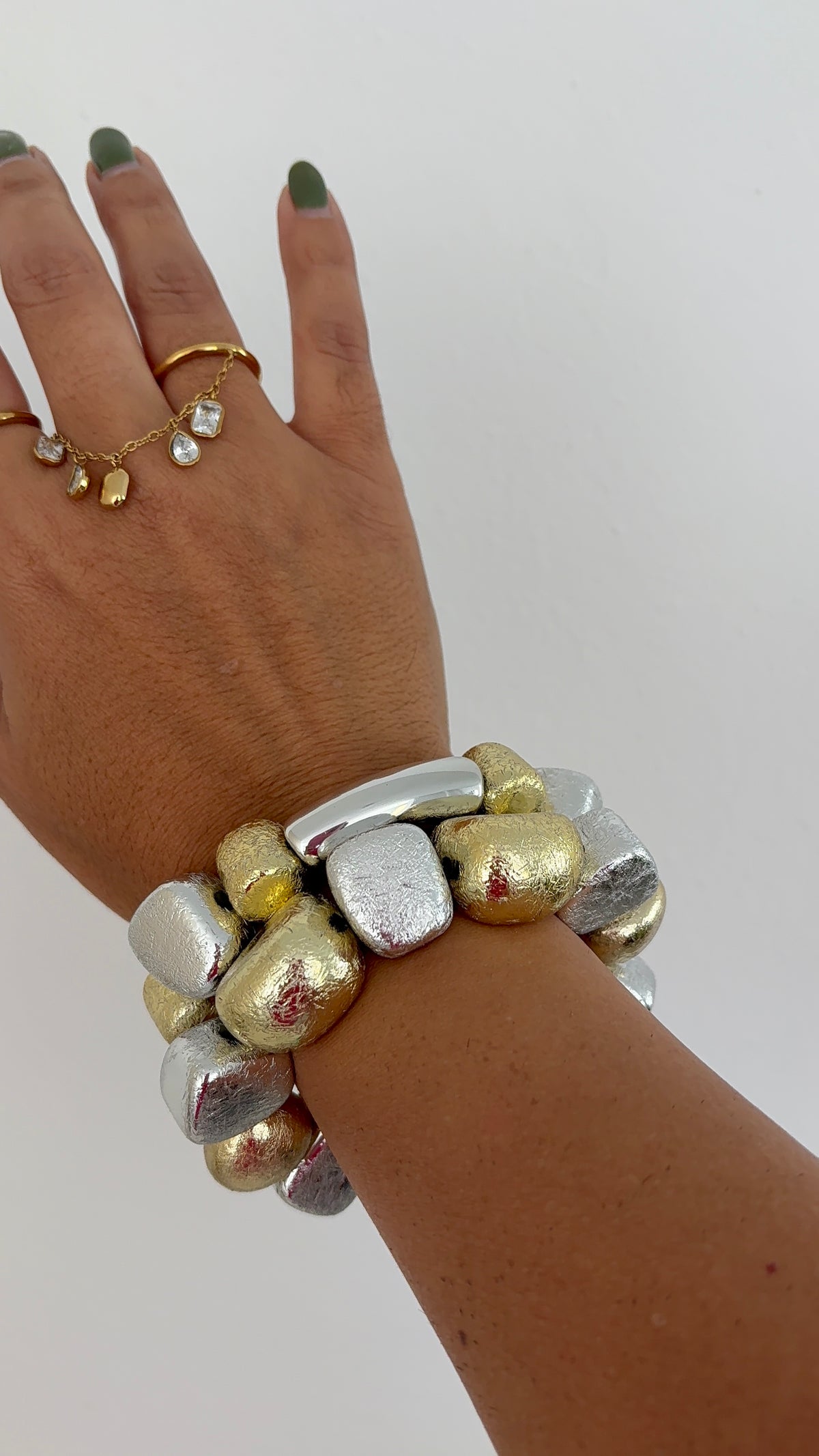 Chunky Bracelets (dos tonos) (set de 2)