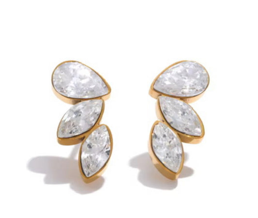 Circonia stud  Earrings