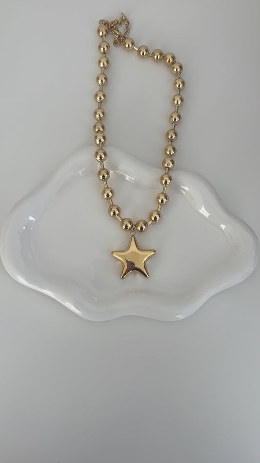 Gold Star Necklace