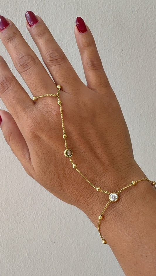 Gold hand Chain