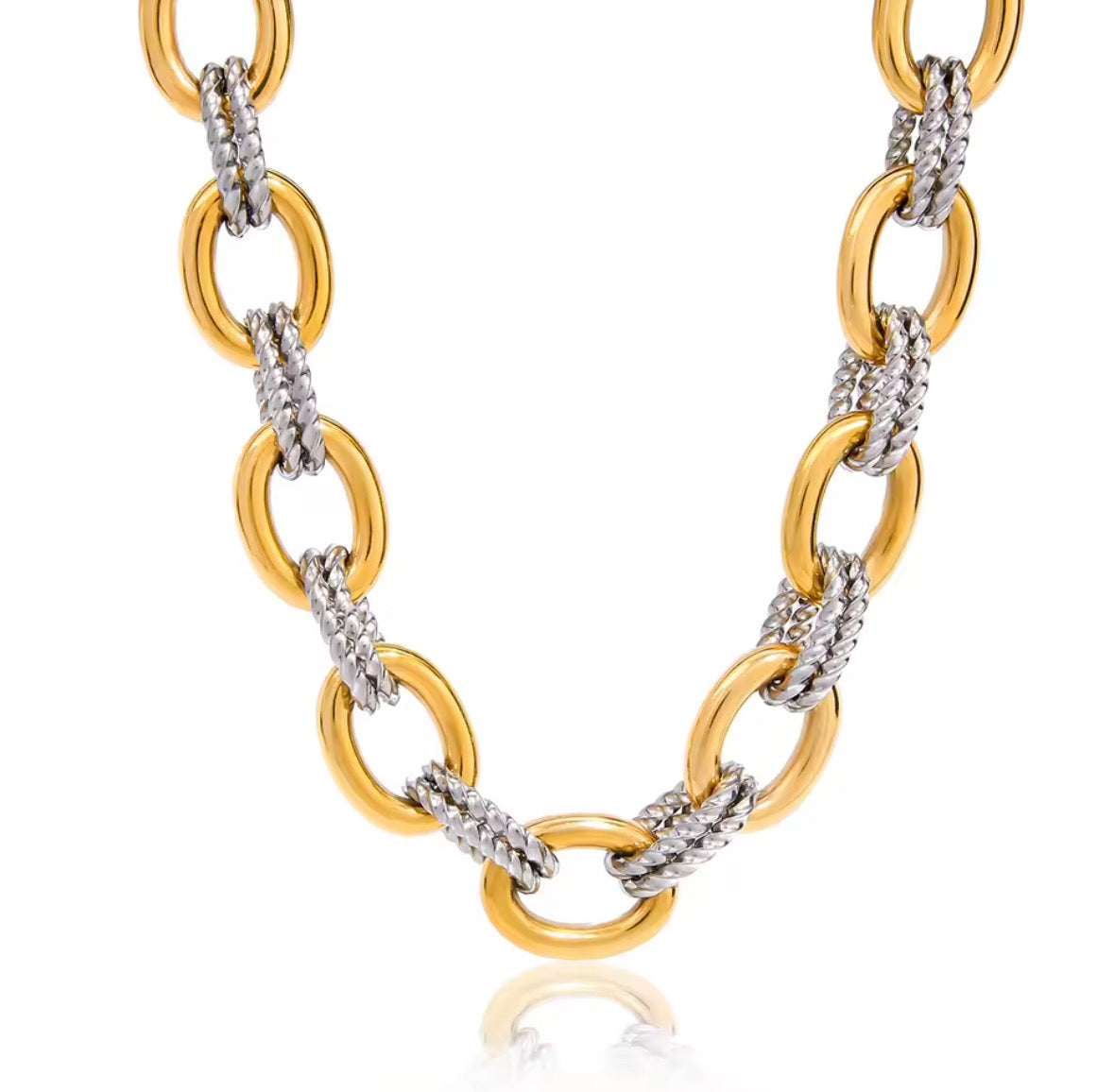 Chunky Necklace Two tones