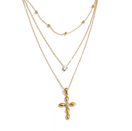 Dainty cross necklace