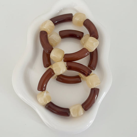 Café cream Bracelets (set de 2)