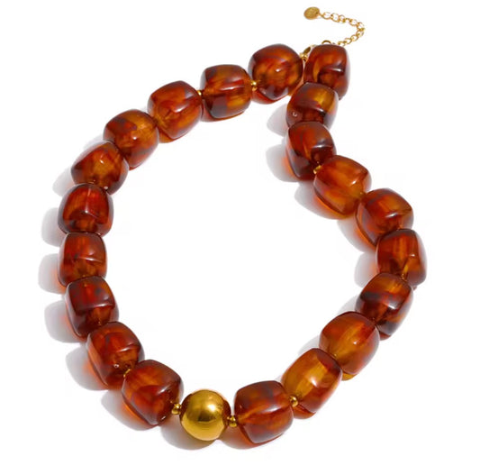 Tropical Brown Necklace