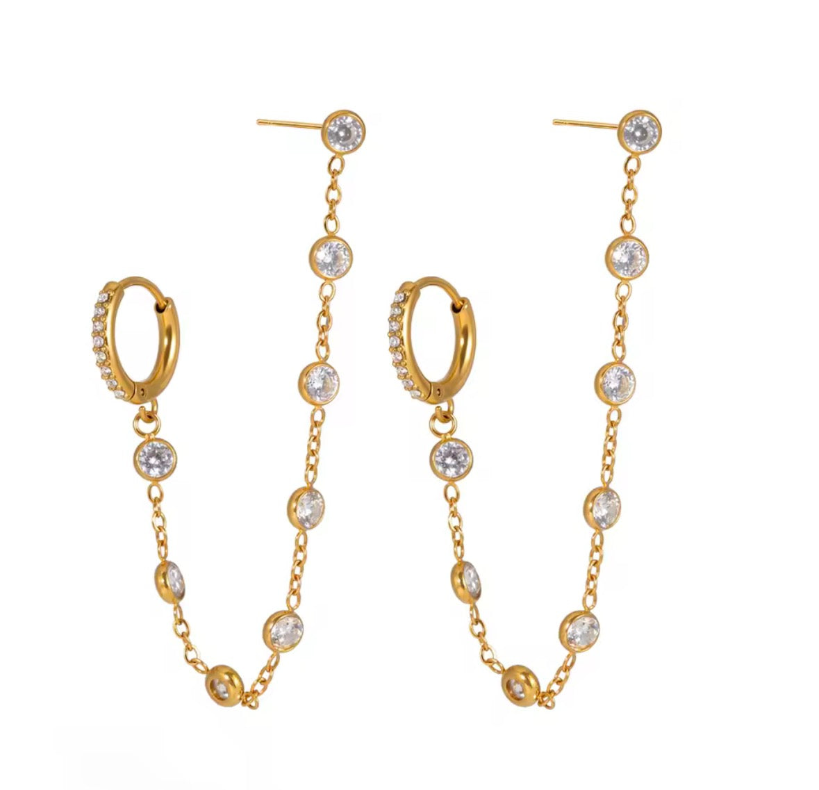 Crystal Earrings clear