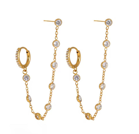 Crystal Earrings clear