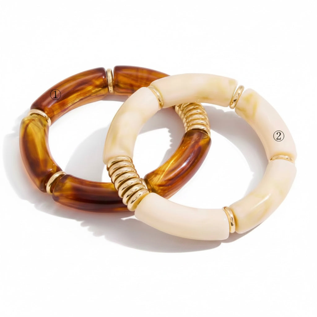 Resina Bracelets (tonos café)