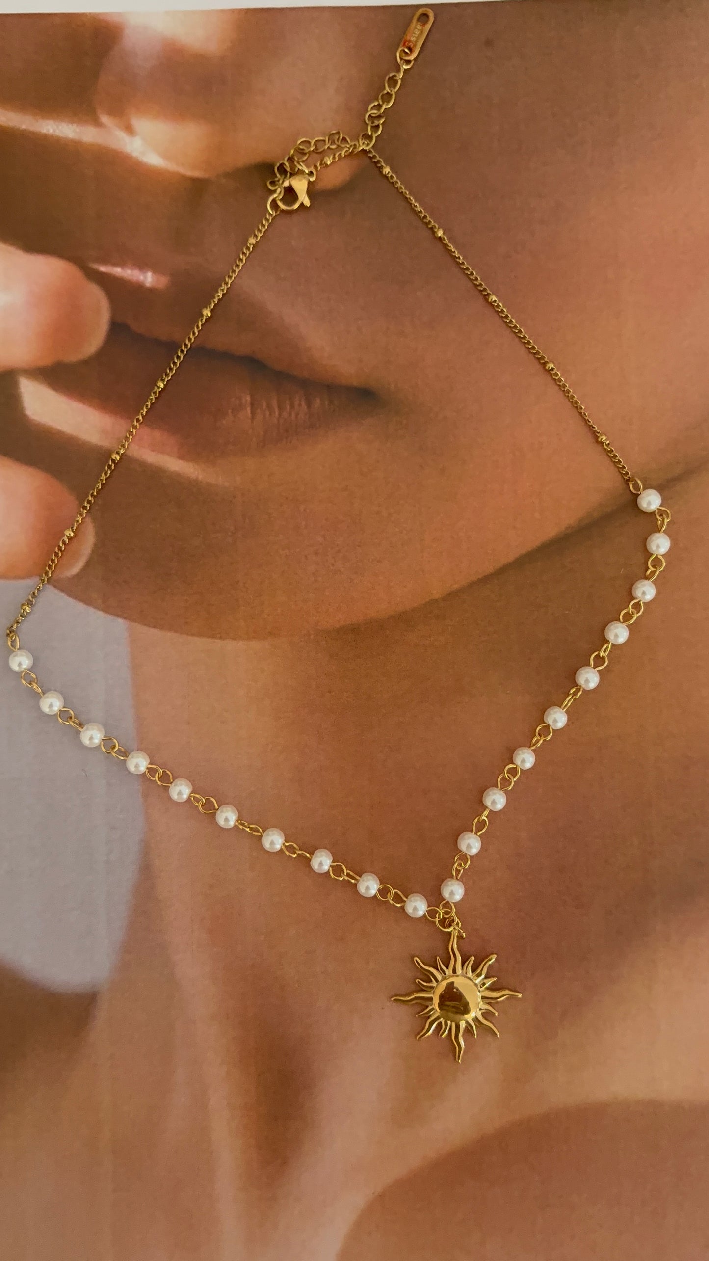 Pearl Sun Necklace