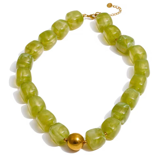 Tropical Green Necklace